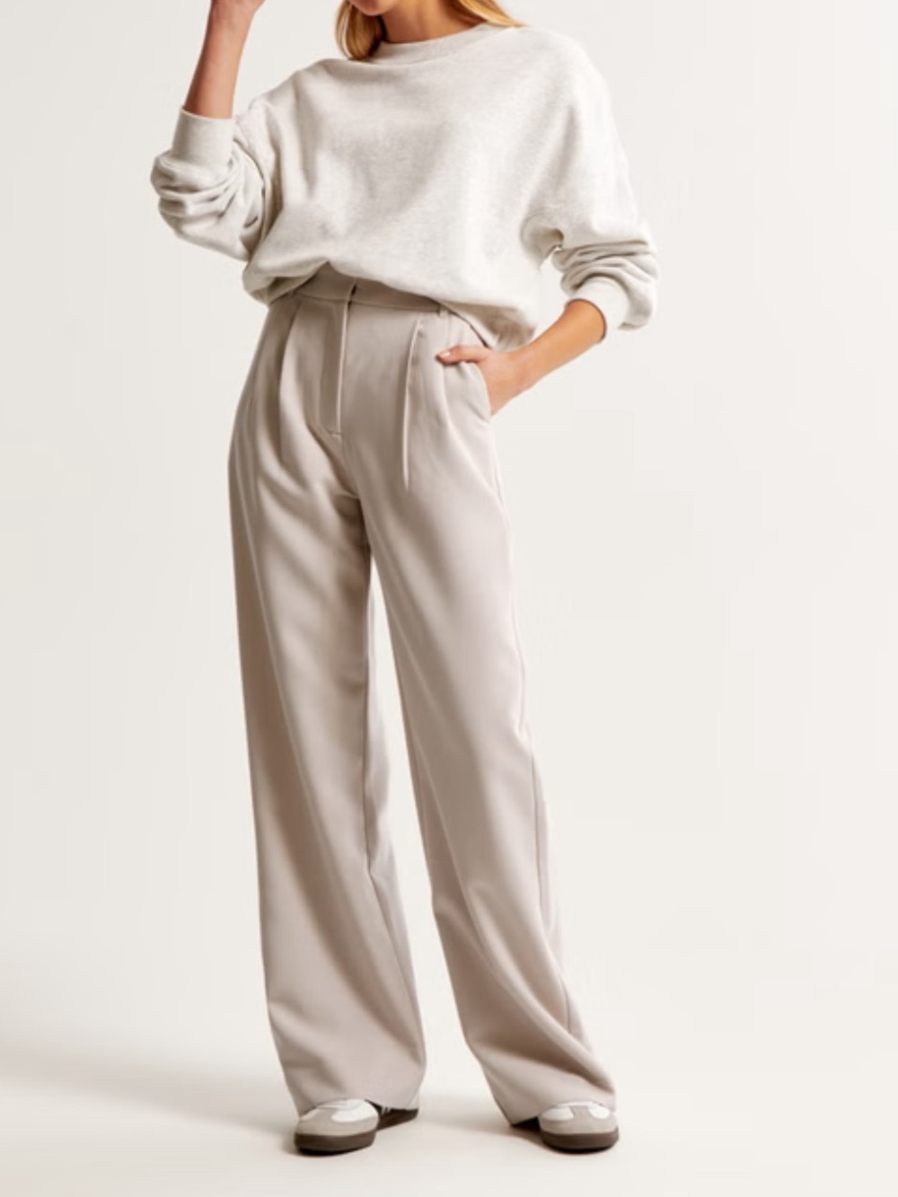 Abercrombie & Fitch A&F Sloane Tailored Wide Leg Pant